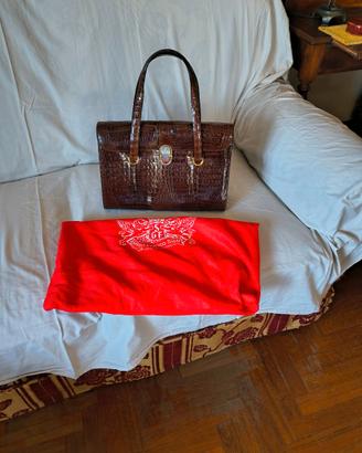 Borsa da donna in vero coccodrillo 