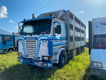 SCANIA 142H trasporto bestiame, animali vivi