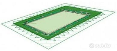 Copertura invernale per piscina rettangolare 3x6
