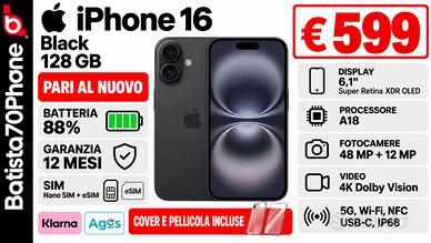 Apple iPhone 16 Black 128 GB