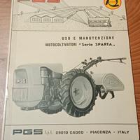 Libretto uso e manutenz motocoltivatori Sparta PGS