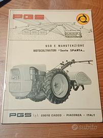 Libretto uso e manutenz motocoltivatori Sparta PGS