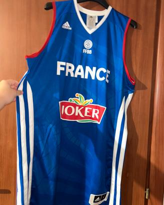 Canotta basket Francia Adidas FFBB