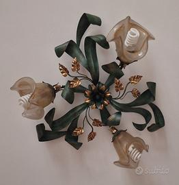 Plafoniere e lampadario coordinato