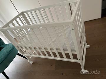 Culla 3 in 1 co-sleeping con materasso in legno