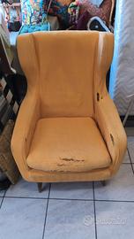 poltrona Bergera telaio artigianale