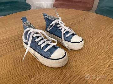Scarpe sneakers alte Okaïdi blu Bambina