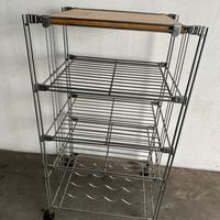 Carrello da cucina in acciaio