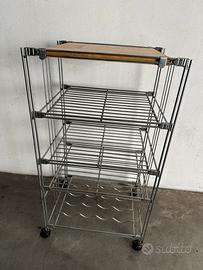 Carrello da cucina in acciaio