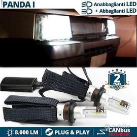 Lampade LED H4 PER Fiat Panda 141 ANABBAG+ABBAGLIA