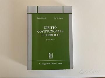Diritto costituzionale e pubblico V edizione