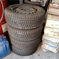 4 gomme invernali GENRAL TIRE 195 60 15 + cerchi