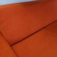 Divano letto arancione con materasso 