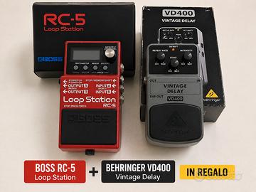 Loop station Boss RC-5 + Pedale Delay Gratis