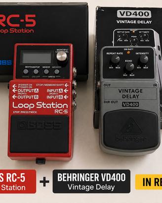 Loop station Boss RC-5 + Pedale Delay Gratis