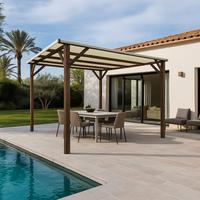 Nuvola - Pergola da Giardino 3x3 in Legno Colore N