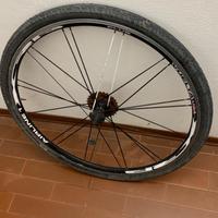 Ruota, cerchio posteriore bici in alluminio