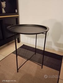 tavolino metallo nero