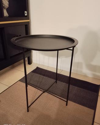 tavolino metallo nero