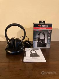 Cuffie TV Wireless Meliconi HP Digital Plus Nere