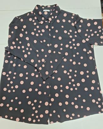 Camicia donna fantasia pois