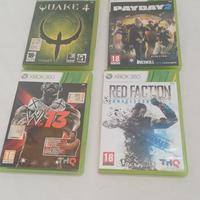 Lotto di 4 videogiochi per Xbox 360