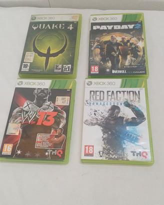 Lotto di 4 videogiochi per Xbox 360