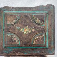 Panello legno dipinto a mano Fine XVIII/inizi XIX