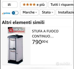  stufa a legna NORDICA 