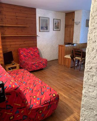 Prali monolocale direttamente sulle piste da sci