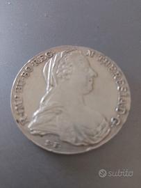 Tallero M.Teresa d 'Austria  Argento