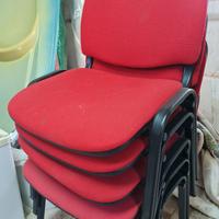 Lotto sedie con/senza rotelle