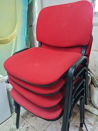 Lotto sedie con/senza rotelle