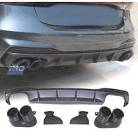 DIFFUSORE AUDI A7 S LINE 19- LOOK RS7 + TERMINALI 