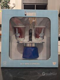 Moka Bialetti design due tazzine