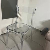 4 Sedie trasparente in policarbonato