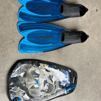 Kit maschera e pinne junior Cressi