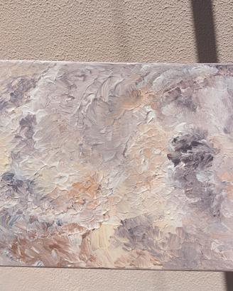 Quadro astratto con texture, pittura materica