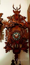 Orologio a cucu' tema caccia otto giorni