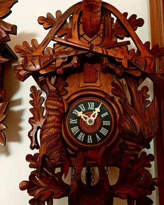 Orologio a cucu' tema caccia otto giorni