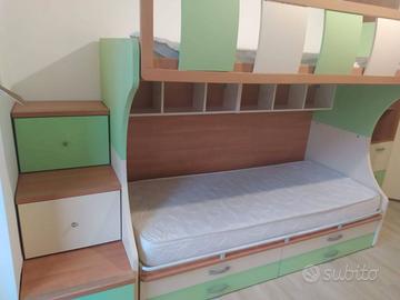 Letto a castello con cassetti