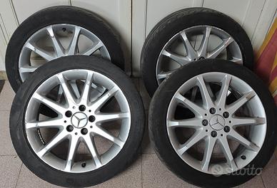 SET 4 CERCHI IN LEGA MERCEDES  17"