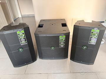 Impianto 2.1 Mackie 4200W da 10” e 15” Leggi