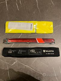 Triangolo pericolo auto con pettorina WURTH