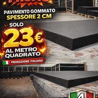 Pavimentazione gommata Professionale per palestre