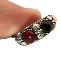 Anello Artigianale in Argento 925 con Smalti