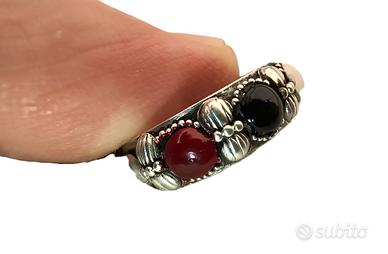 Anello Artigianale in Argento 925 con Smalti