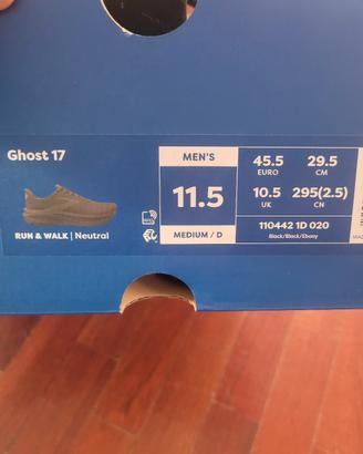 Scarpe running Brooks Ghost 17 nere
