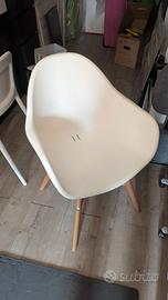 GRÖNSTA Sedia con braccioli interno/esterno, bianc