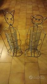 Porta cd/dvd a colonna in metallo